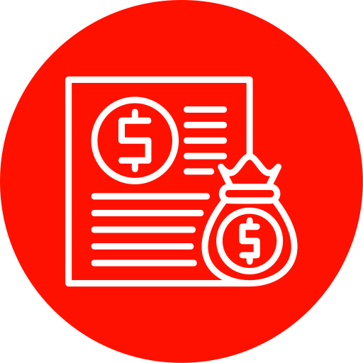 presupuesto icono gratis