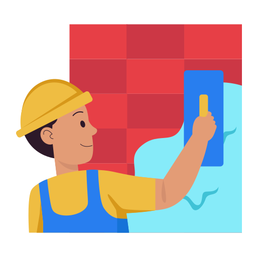 Plastering free sticker Plastering free sticker