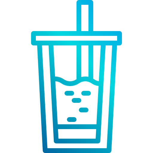 Iced coffee xnimrodx Lineal Gradient icon