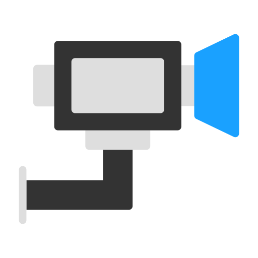cámara de seguridad icono gratis