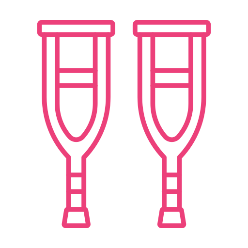 muletas grátis ícone