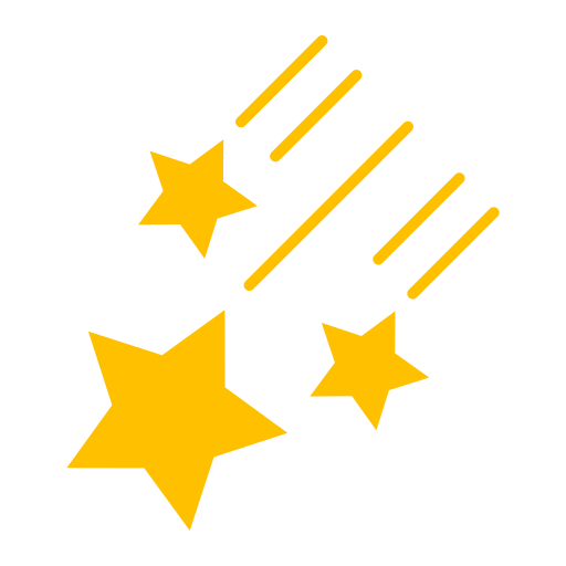 estrellas fugaces icono gratis