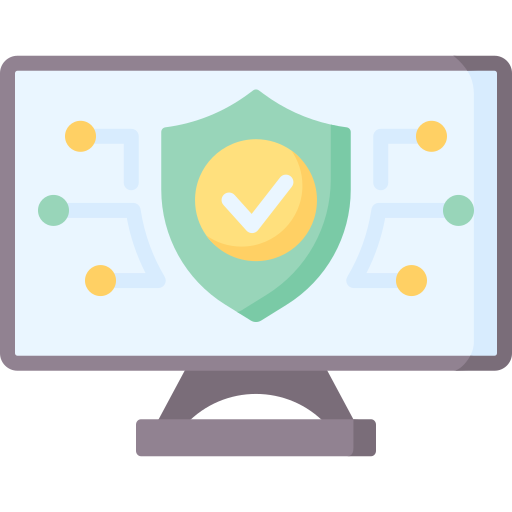 la seguridad cibernética icono gratis