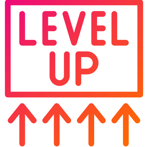 Level up Generic gradient outline icon