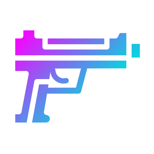 Pistol Generic gradient fill icon