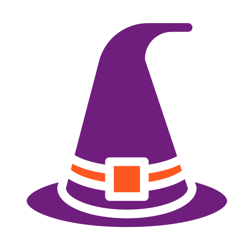 sombrero de bruja icono gratis