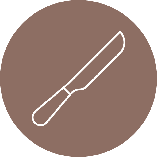 cuchillo para el pan icono gratis