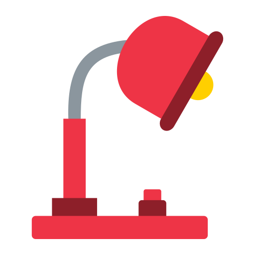 Table lamp Generic color fill icon