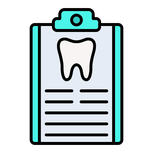 Historial dental icono gratis