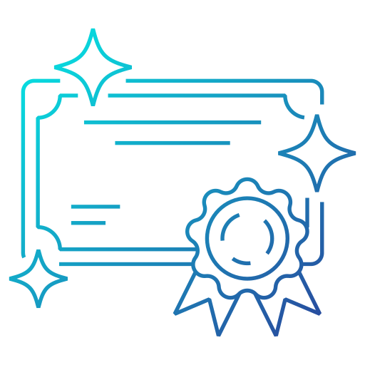 Certificate Generic Gradient Outline Icon