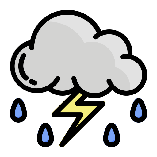 Thunderstorm Generic color lineal-color icon