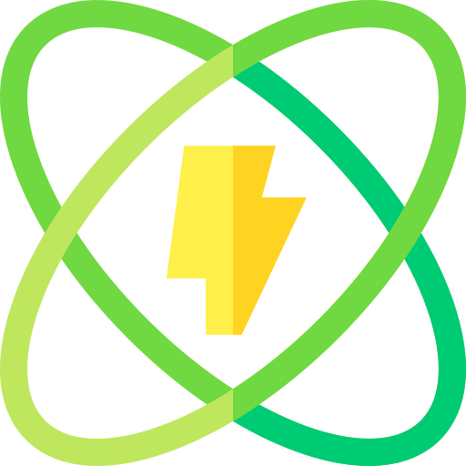 energía nuclear icono gratis