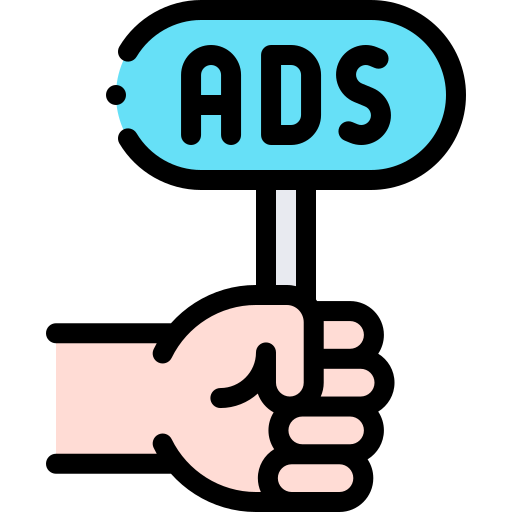 les publicités Icône gratuit