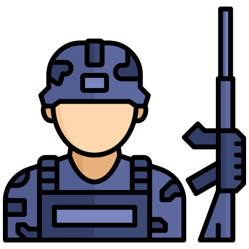 Military Generic color lineal-color icon