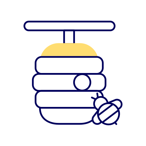Bee hive free icon