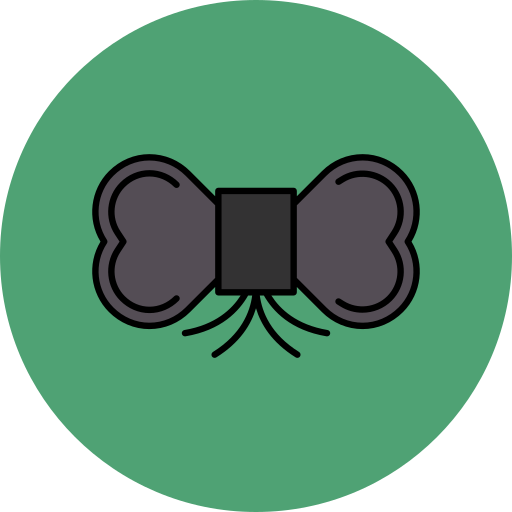 corbata de moño icono gratis