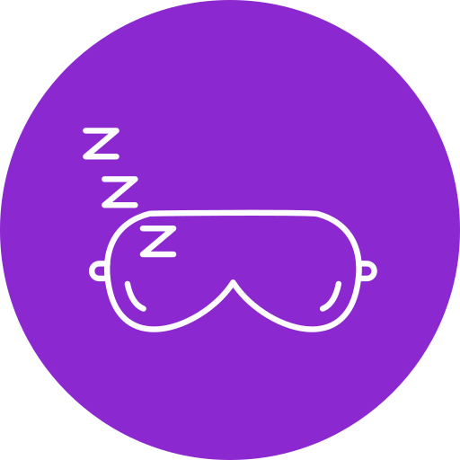 máscara para dormir icono gratis