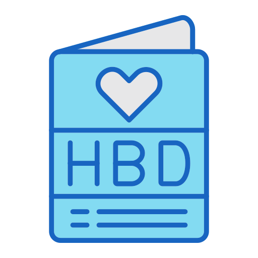 tarjeta de cumpleaños icono gratis