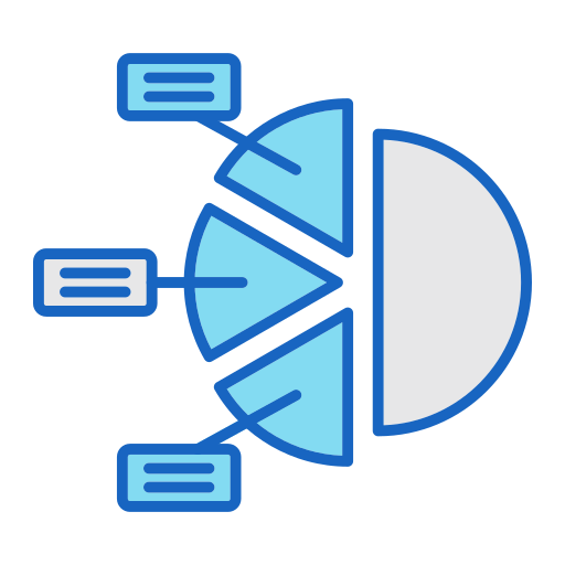 gráfico circular icono gratis