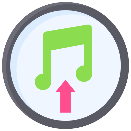 carga de música icono gratis