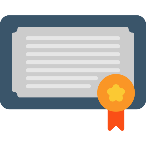 certificat Icône gratuit