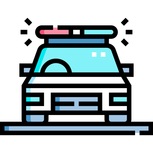 coche de policía icono gratis