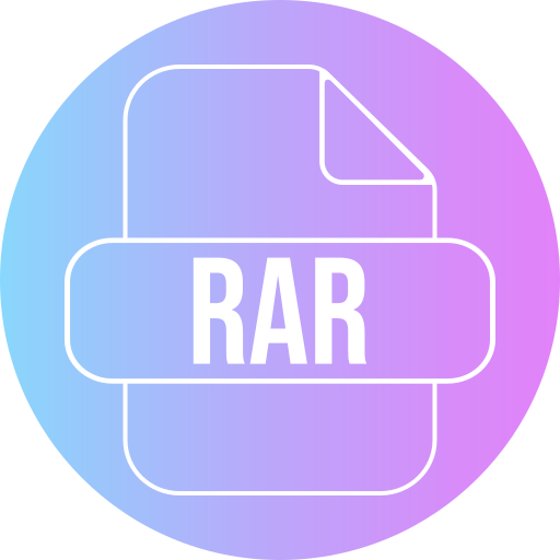 Rar Generic gradient fill icon