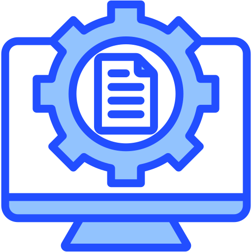 sistema de gestión de contenidos icono gratis