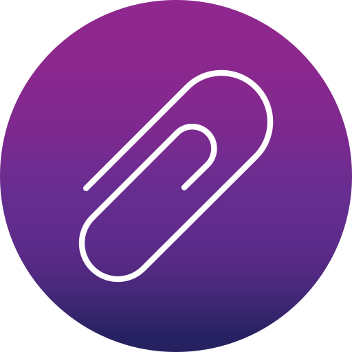 Paper clip Generic gradient fill icon