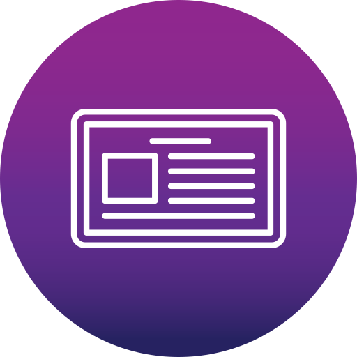 Business card free icon