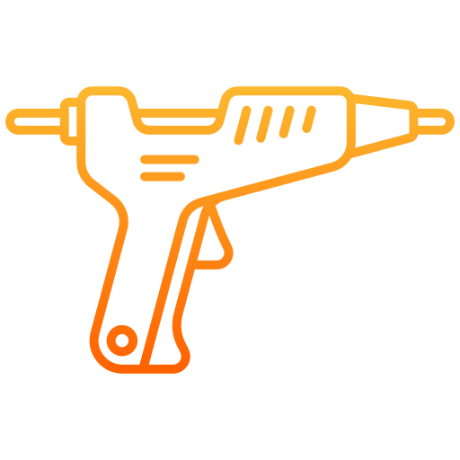 pistola de pegamento icono gratis