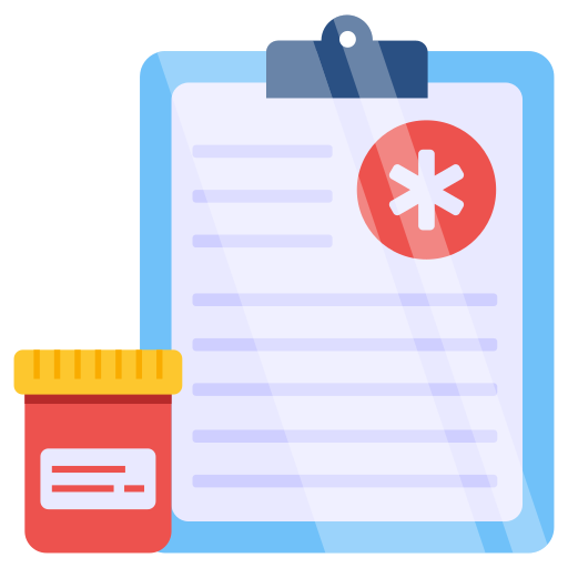 prescripción icono gratis