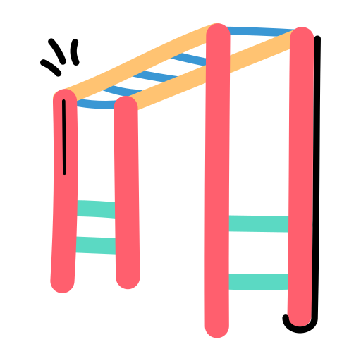 Monkey bars free sticker