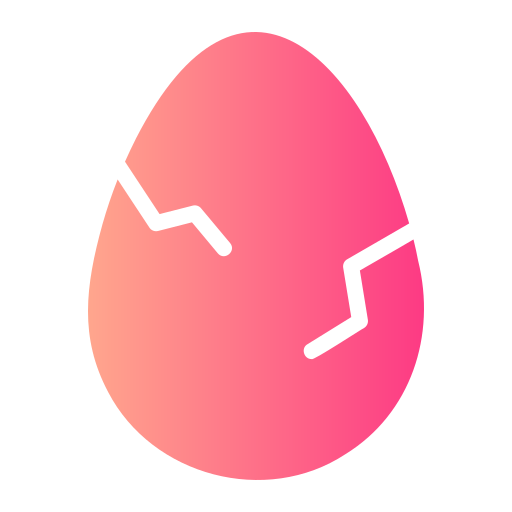 Cracked egg Generic gradient fill icon