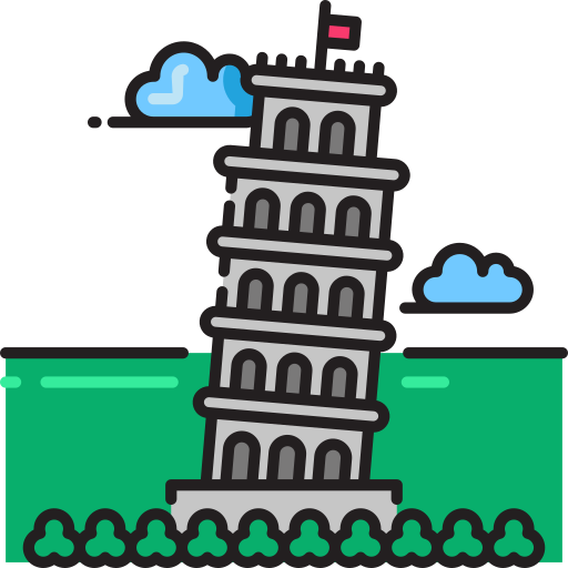 schiefe turm von pisa clipart