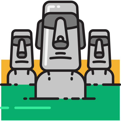 Moai Icon - Download in Line Style