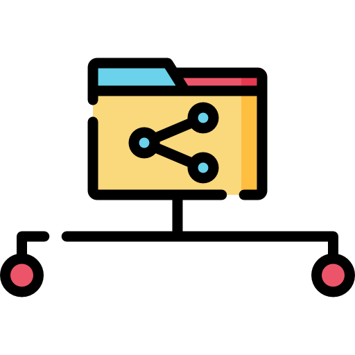 compartir datos icono gratis