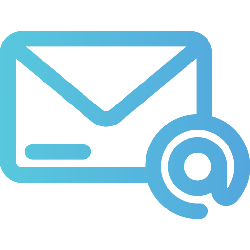 Email Generic gradient outline icon