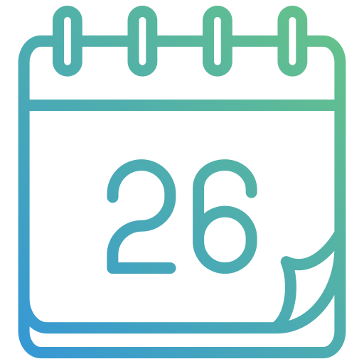 Calendar Generic gradient outline icon