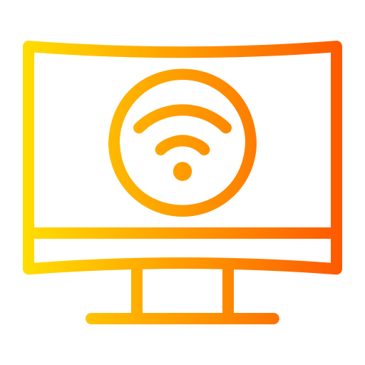televisión inteligente icono gratis