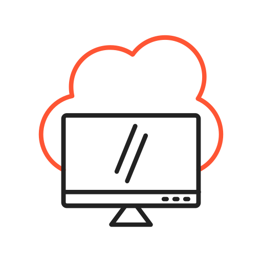 computación en la nube icono gratis