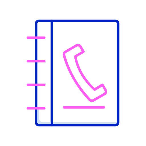 directorio telefónico icono gratis