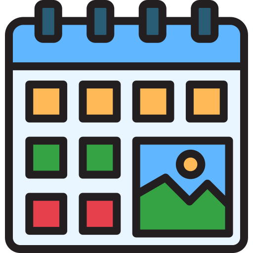 Calendar Generic Color Lineal Color Icon 4005