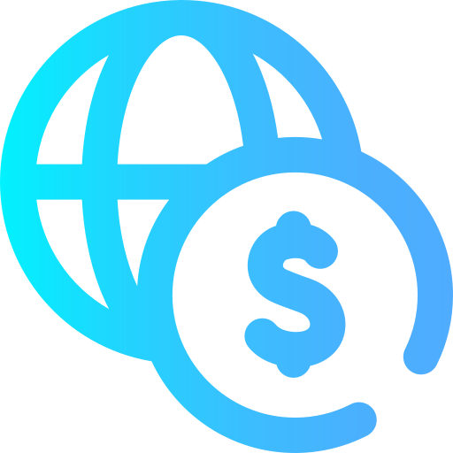Economía global icono gratis