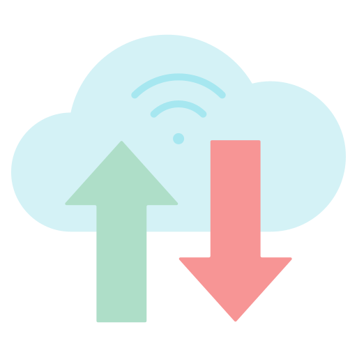 datos en la nube icono gratis