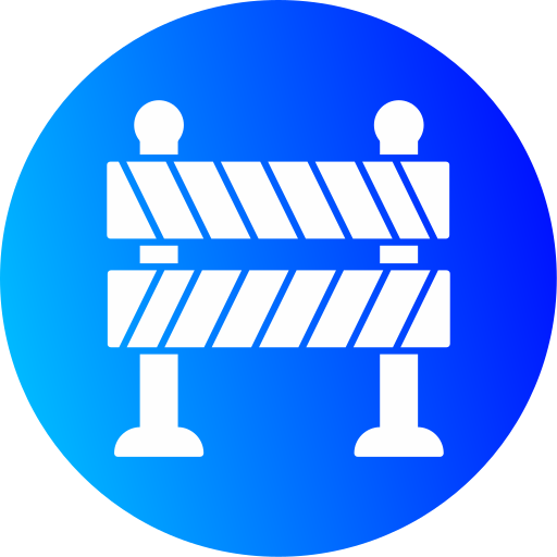 barrera vial icono gratis