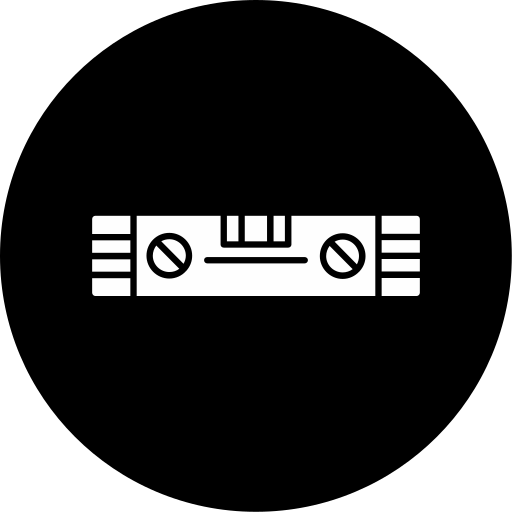 Spirit level Generic black fill icon