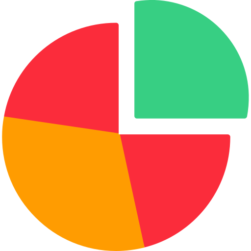 Pie chart Generic color fill icon