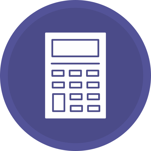 Calculator Generic color fill icon