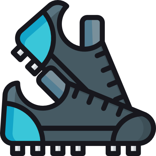 zapatos de fútbol icono gratis